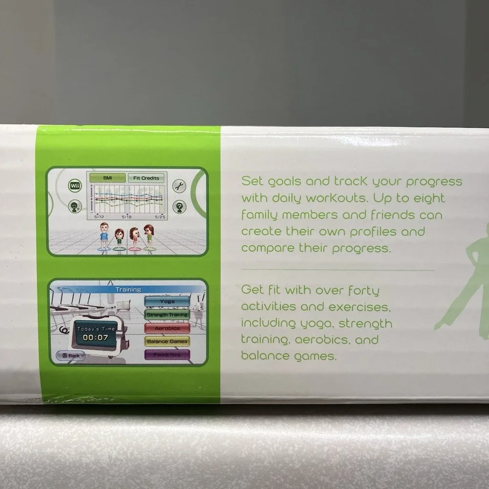 Nintendo Wii Fit Balance Board & Game Bundle Fitness Activity New In Box Sealed